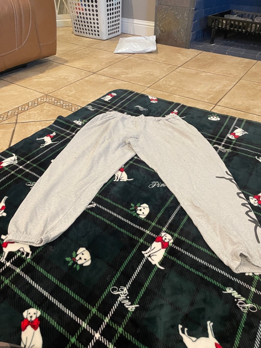PINK Victoria's Secret Light Cream Sweatpants
